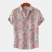 Camisa vaquera hawaiana para hombre, top de manga corta de secado rápido, ropa de vacaciones, entretenimiento en la playa, verano - details 3
