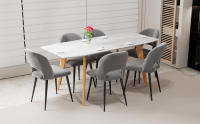 Rcynview Sillas de Comedor - Modernas, Cómodas y Bonitas - Material de Metal y Poliéster - Ideal para Cocina/Salón/Restaurante - details 0