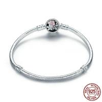 Pulsera Pandora con cierre de corazón de amor Cadena de serpiente europea - details 18