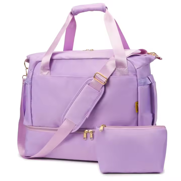 Nueva bolsa de lona impermeable, transpirable y duradera separación en seco y húmedo multifuncional deportes de gran capacidad fitness bolsa de viaje - 1