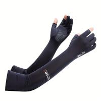 1 pieza de mangas protectoras del sol para hombres y mujeres, adecuadas para ciclismo al aire libre y actividades deportivas como conducir, correr, acampar, caminar y andar en bicicleta. - details 4