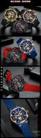 Reloj de Hombre Moderno – Carátula Hueca Flotante, Impermeable, Estilo Casual - details 11