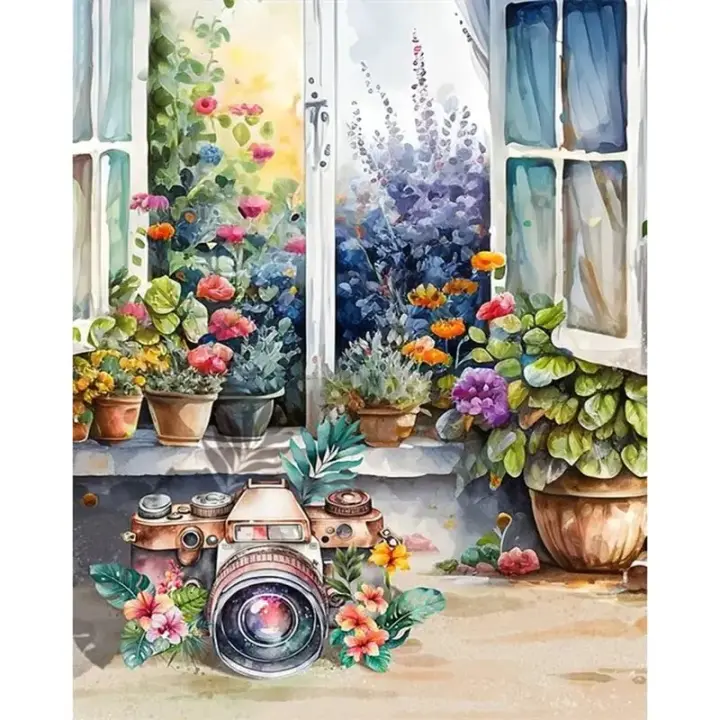 RUOPOTY Pintura al Número Moderna Paisaje de Landschaft en Lienzo de 40x50cm - 1