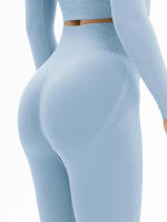 Pantalones de Yoga sin Costuras para Mujeres Leggings Deportivos de Cintura Alta - details 40