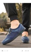 Traceway zapatos de los hombres de verano de la moda versátil antideslizante transpirable ligero zapatos de los hombres de gran tamaño 48 malla hueco 47 zapatos casuales - details 5