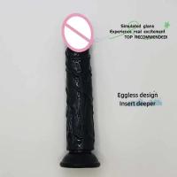 Consoladores negros suaves con ventosa para adultos, pene, Juguetes sexuales realistas, Consolador Anal, pene, Consolador - details 1