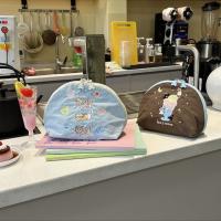 Bolsa de cosméticos con bordado de dibujos animados, bolsa de maquillaje de nailon con animales de tela, bolsa de almacenamiento portátil ligera para el cuidado de la piel, almacenamiento de lápiz labial - details 20