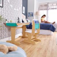 Escritorio y Silla Ajustables de Madera para niños con Bolsillo de Almacenamiento, Mesa y Silla Infantil, Muebles para Salas de Juegos y Dormitorio de Niños (20307) - details 6