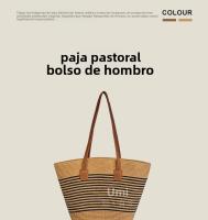 Nuevo Bolso tejido para vacaciones en la playa, bolso de mano de gran capacidad, bolso de hombro para mujer, bolso de mano versátil - details 0