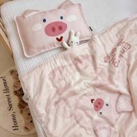 Suministros de cama, funda de almohada suave de dibujos animados, funda de cojín suave y elegante Rectangular, funda de cojín portátil acogedora para sala de estar - details 2