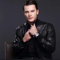Reloj de Lujo para Hombres Automático, Correa de Cuero, Resistente al Agua, Luminoso, Calendario, Reloj de Cuarzo de Moda - details 5