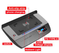Cargador inalámbrico QI para coche, adaptador de placa de carga rápida para teléfono, modificación Interior para Honda Civic FC - details 3