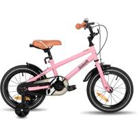 Bicicleta Infantil 14/16/18/20 Pulgadas para niñas y niños de 3-13 años, 14/16/18/20 Pulgadas Bicicleta para niños con estabilizadores (Rosa, Beige, Azul, Plata, Verde) - details 50