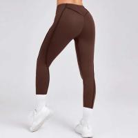 Body de yoga sin costuras para mujer, cintura alta deportiva para mujer, color melocotón, pantalones de entrenamiento para correr, entrenamiento, gimnasio - details 9