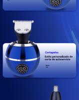 Afeitadora electrica hombre multifunción cabeza viajar Portátil Cortapelos - details 4