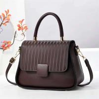 Bolso de hombro diagonal de gran capacidad para mujer de alta gama, cierre de cremallera, modelo de PU de moda 21981 - details 12