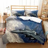 Funda de Avión de Combate Nórdico Tamaño King/Queen Juego de Cama Volador para Niños, Adolescentes y Niños Funda de Edredón Moderna y Fresca - details 3