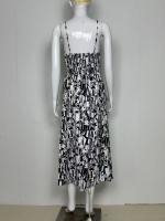 Verano nuevo vestido estampado sin mangas para mujer - details 9