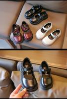Zapatos de cuero de Color liso para niña, calzado escolar informal, Color negro, princesa Lolita, Mary Janes - details 8
