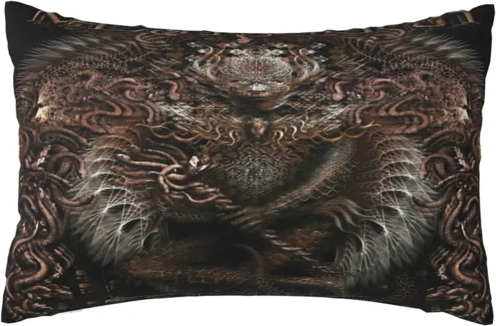 Meshuggahs-fundas de almohada decorativas, funda de cojín Rectangular para sala de estar, dormitorio, sofá, coches - 1