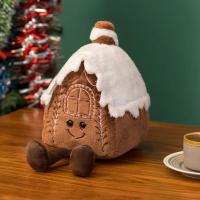 INS Christmas Ginger Bread Plush Pillow Festival Holiday Stuffed Chocolate Cookie Cabin House Decor Cushion Kids Birthday Gift - details 9