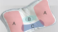 Almohada de algodón puro para perforación de orejas, soporte ortopédico para personas que duermen de lado, almohada Cervical lavable con protección para la columna vertebral y el cuello - details 5