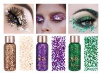 Handaiyan-brillo para ojos, uñas, pelo, cuerpo, cara, pegatinas, Gel, arte, lentejuelas sueltas, crema, joyas de diamantes, diamantes de imitación, maquillaje, fiesta, Festival - details 8