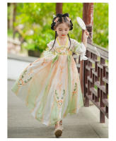 Ropa nacional Hanfu para niñas, vestido de verano de estilo chino para niños, disfraz antiguo súper inmortal bordado para niña, novedad de 2025 - details 9