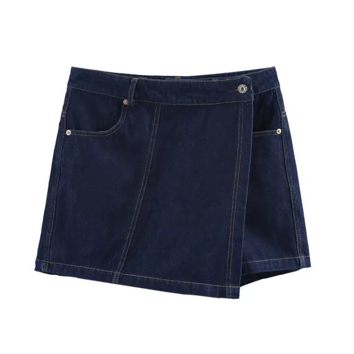 Conjunto de Dos Piezas de Moda para Mujer Ouwu Pantalones Cortos de Cintura Alta y Faldas - 1