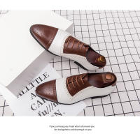 Vestido de cuero Oxford con cordones para hombre, Zapatos de negocios, color sólido, gran tamaño - details 21