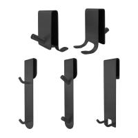 Gancho trasero para puerta de ducha de acero inoxidable, resistente al óxido, sin perforaciones, toallero para puerta de vidrio, colgador de albornoz antideslizante Simple - details 12