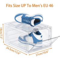 Cajas de Zapatos de Plástico Transparente 12 Cajas de Almacenamiento Apilables para Mujeres/Hombres - details 11