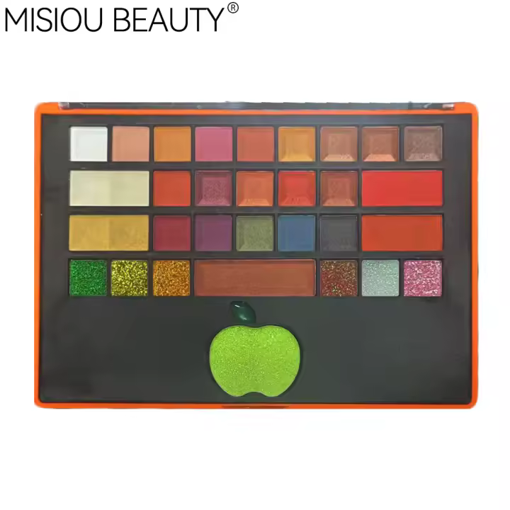 Maquillaje de color Color tierra Mate nacarado Brillo fino natural 30 colores Destacado en constante cambio Contorno Rubor Sombra de ojos Placa integrada - 1