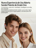 SANLEPUS W19 Auriculares inalámbricos, auriculares deportivos Bluetooth 5.1, auriculares para juegos, auriculares internos con sonido estéreo 3D, auriculares con micrófono - details 2