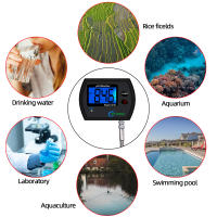 Medidor de PH Digital en línea, pantalla grande y precisa, probador de calidad del agua, multiparámetros, enchufe europeo para acuario, piscina y laboratorio - details 7