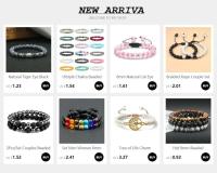 Conjunto de pareja, pulsera de yoga de ojo de tigre de piedra de lava blanca y negra natural para hombres y mujeres, joyería de cuerda elástica - details 2