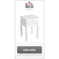 Mesa Auxiliar con 2 Cajones y Estantes de Almacenamiento Mesita de Noche con Marco de Metal para Salón Dormitorio 40x35x49 cm Natural - details 15