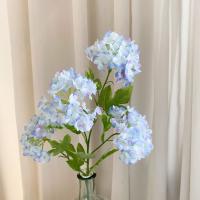 Flores artificiales de 69cm, 4 tenedores, Hortensia falsa, Flexible, multicolor, flores decorativas para el hogar - details 4
