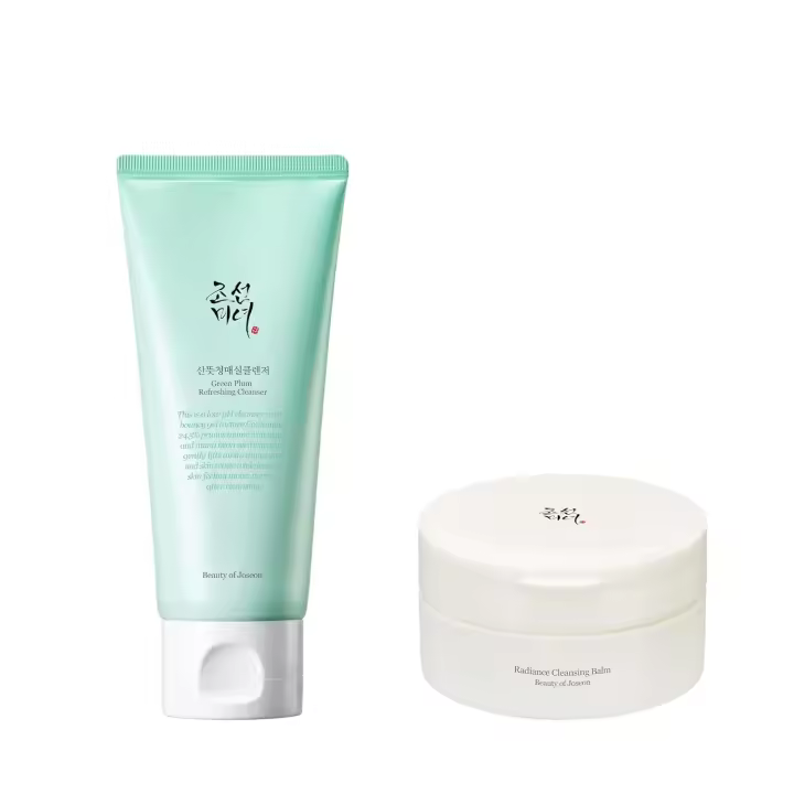 Hot Beauty of Joseon Green Plum Gel limpiador refrescante con bálsamo limpiador radiante - 1