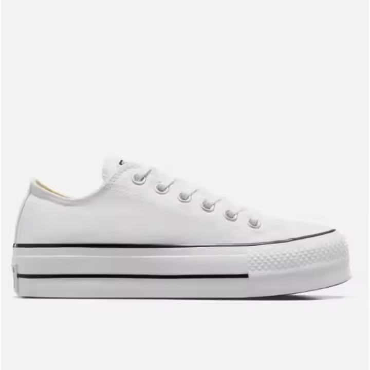 Buroalma Zapatillas Plataforma Chuck Taylor All Star Plataforma bota Blanca. |     Clásicas y elegantes |     Estilo Urbano Retro - 1