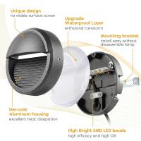 Luces LED de cubierta para exteriores, lámpara de pared impermeable, candelabro de 220V, lámpara de decoración de patio de jardín, 12V, paisaje, valla, escalones, escaleras - details 7