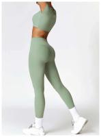 Pantalones de yoga, bodys deportivos para correr, FIESS, cintura alta, sin costuras, push-pull, bodys de entrenamiento para mujer - details 5