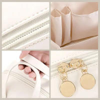 Bolsa de maquillaje portátil para mujer, bolsa de cosméticos de almacenamiento multicapa de mano, estuches de maquillaje - details 2