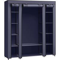 Armario de Tela 12 con Barra y Estantes Armario Estable para Dormitorio, Vestidor 150 x 45 x 175 cm - details 25