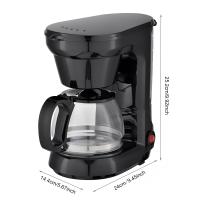 Cafetera eléctrica de gran capacidad de 750 ml, cafetera de infusión, cafetera de 6 tazas/cafetera adecuada para el hogar, la oficina y los viajes - details 5