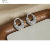 Lujo Chapado en Gold CZ Pendientes de Ao Pierce Zirconia Cuff Pendientes Fashion Party Wedding Jewellery - details 6