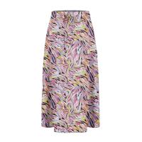 Falda elástica plisada estampada de cintura alta a rodilla para mujer, moda, fiesta, verano, 2024 - details 17