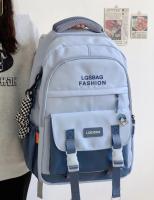 Mochila Escolar De Color Suave Para Niña, Estilo Universitario, Versión Coreana, Con Letras Simples, Para Estudiantes De Primaria Y Secundaria - details 3
