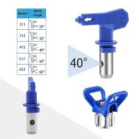 Boquilla sin aire azul Pistola rociadora Punta de aerógrafo para el hogar Herramienta de jardín Pulverizador de pintura Boquilla de sello de acabado fino 211 313 315 415 417 517 - details 3