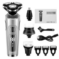 Afeitadora eléctrica 4 en 1 para hombre, recortadora 3D flotante, carga rápida USB, recortadora de barba portátil - details 25
